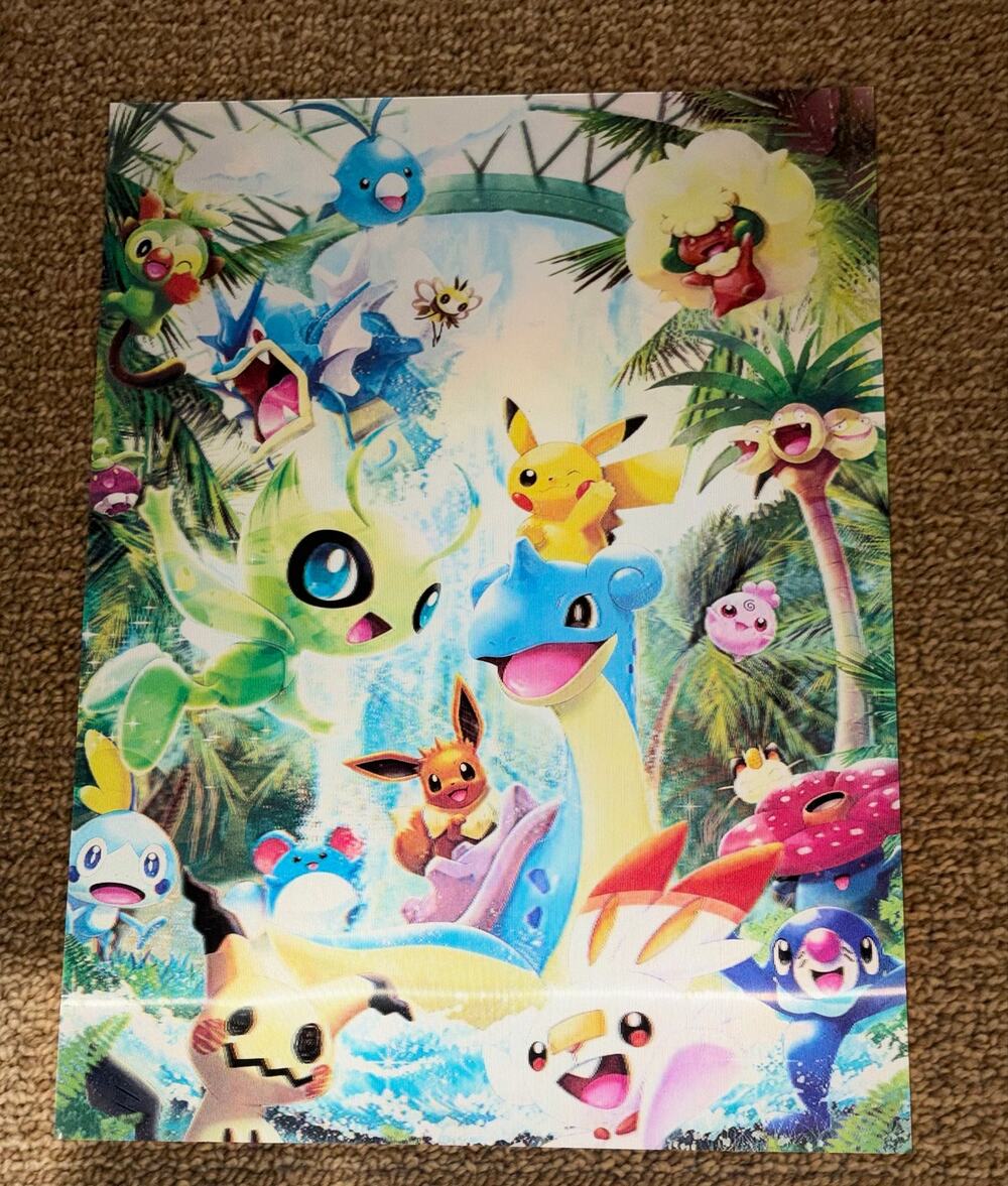 3D Lenticular Anime Poster | Holographic Posters | | Pokemon | Pikachu